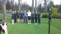 Katie Brockley, Samantha Reynolds, Vanessa Hoang, Avery Dustin, Coach Asher, Coach Mills, Kourtney Klug, Kiley Sanville, Alexis Yeang